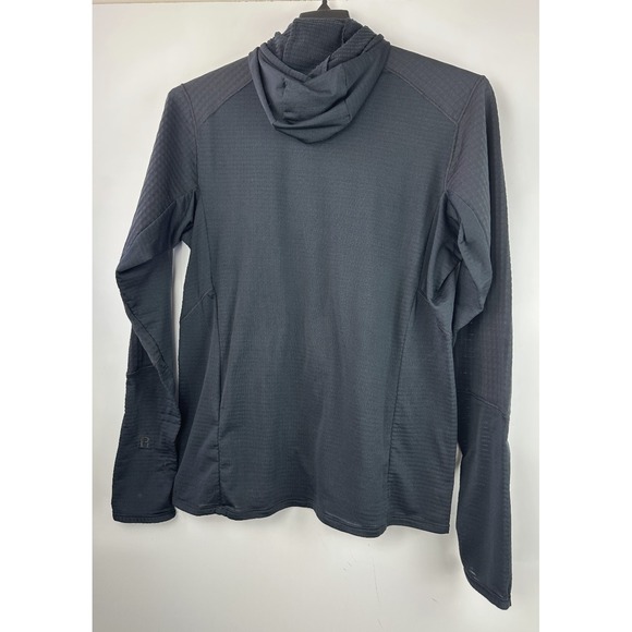 Patagonia R1 Fleece Pullover Hoody Half Zip Black Waffle Lightweight Men's Large - Picture 12 of 16